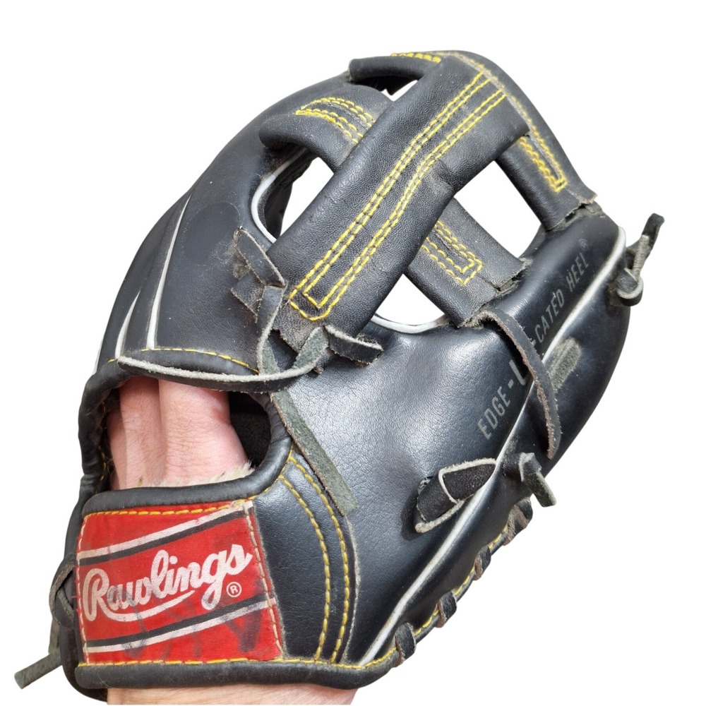 Rawlings VTG 80s Black Leather Ozzie Smith Little League Baseball Glove RBG105B